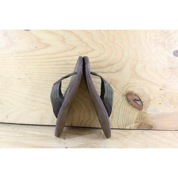 Olukai Mens Flip Flops Sz 12 Kohola Light Green Flats Sandals - Picture 3 of 5